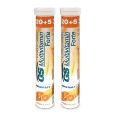 GS Multivitamín s minerálmi šumivý FORTE pomaranč, 2× 25 tabliet