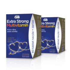 GS Extra Strong Multivitamín, 2× 120 tabliet, darčekové balenie 2022