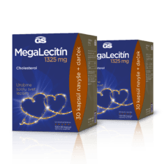 GS Megalecitín 1325, 2× 130 kapsúl, darčekové balenie 2022