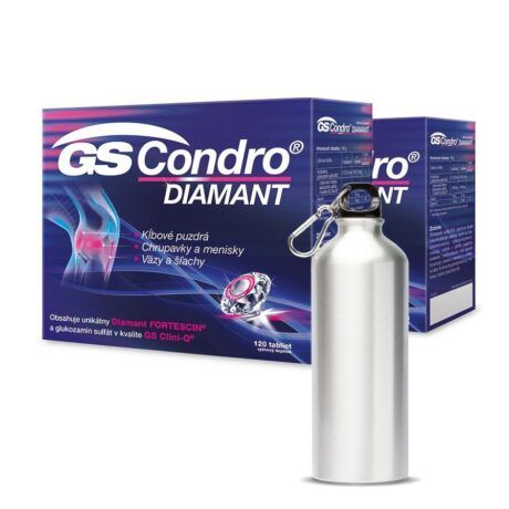 GS Condro® Diamant 2 x 120 tabliet (240 ks) + praktická fľaša