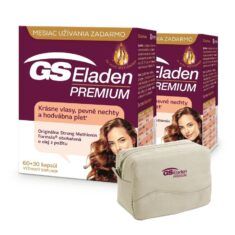 GS Eladen PREMIUM, 2 x 90 kapsúl (180ks) + kozmetická taštička
