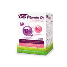 GS Vitamín D3 + Vitamín K2, 60 tabliet
