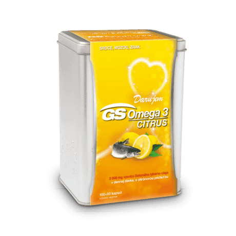 GS Omega 3 CITRUS, 100 + 50 kapsúl (150 ks) - darček 2019