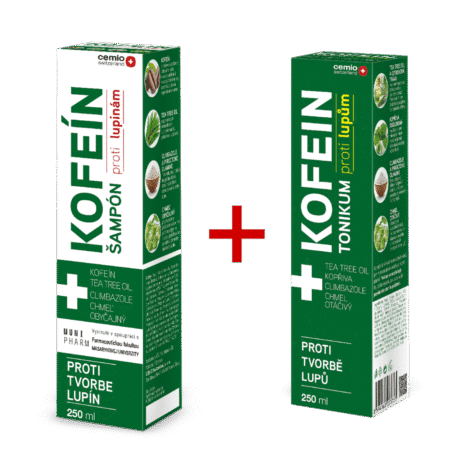 Balíček na vlasy Cemio KOFEÍN proti lupinám