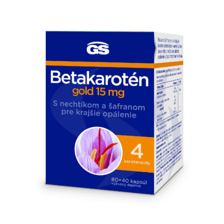 GS Betakarotén Gold 15 mg, 80 + 40 kapsúl