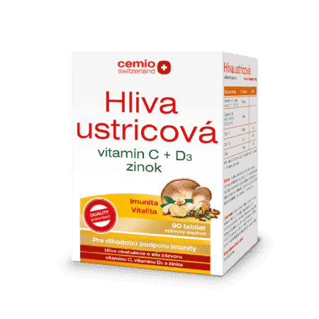 Cemio Hliva s vitamínom C, D3 a zinkom, balenie 90 tabliet