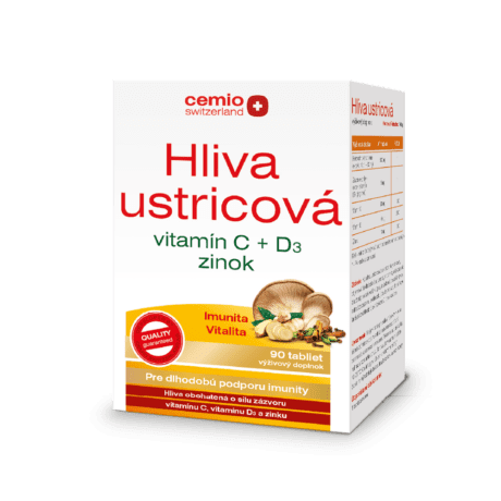 Cemio Hliva s vitamínom C a D3 a zinkom, 90 tabliet