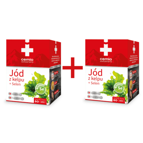 Cemio Jód z kelpu, 1 + 1 ZADARMO, 2× 60 tabliet