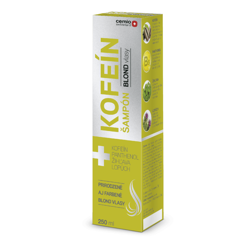 Cemio KOFEÍN šampón pre blond vlasy, 250 ml