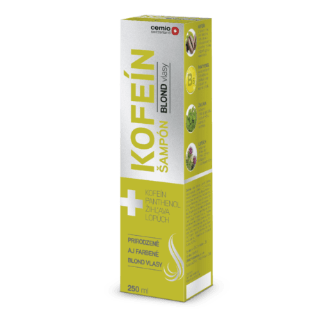 Cemio KOFEÍN šampón pre blond vlasy, 250 ml