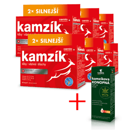 Cemio Kamzík® silnejší, 6 x 60 kapsúl + darček