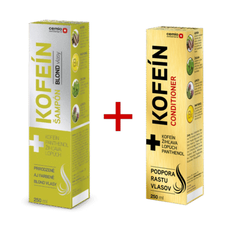 Balíček na vlasy Cemio KOFEÍN pre blond vlasy