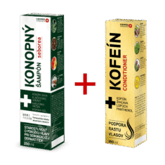 Balíček na vlasy Cemio KONOPNÝ šampón SEBOREA + KOFEÍN conditioner