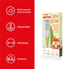 Cemio Metric 304 Rapid Flex, pre deti, digitálny teplomer