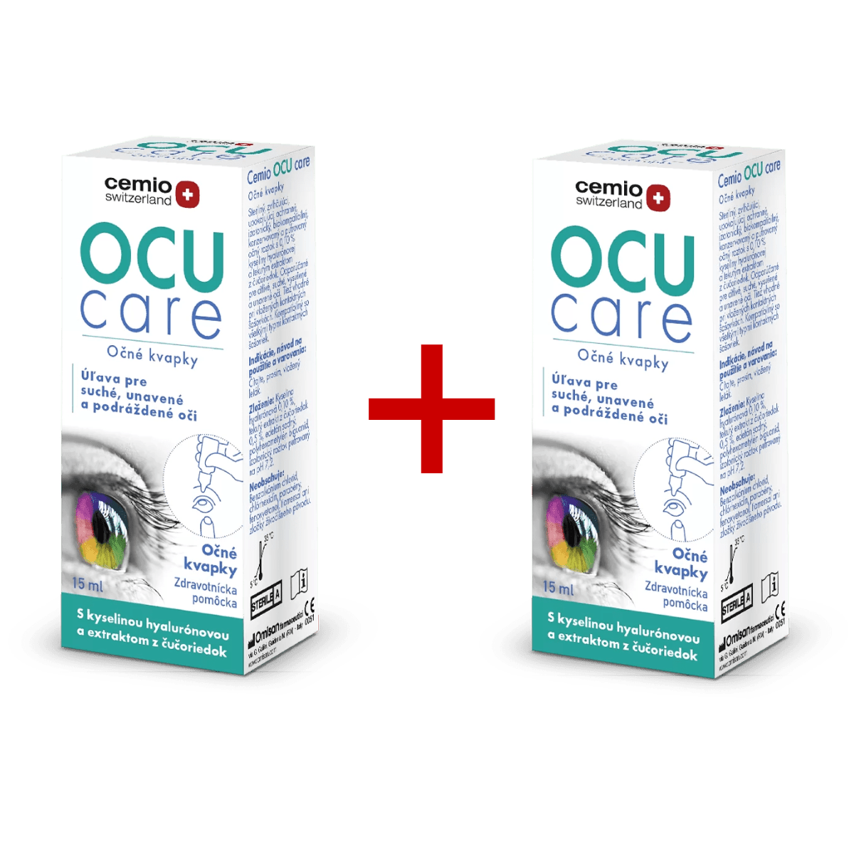 Cemio OCU care, očné kvapky, 2× 15 ml