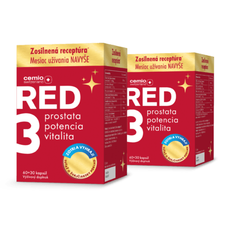 Cemio RED3®, 2× 90 kapsúl, zosilnená receptúra, súťažné balenie 2024