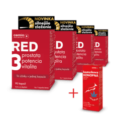 Cemio RED3® silnejšie zloženie, 4 x 90 kapsúl