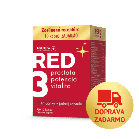 Cemio RED3®, 90 + 10 kapsúl, zosilnená receptúra, darčekové balenie 2026