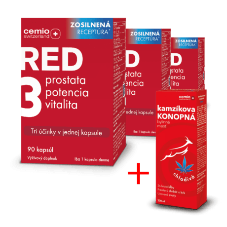 Cemio RED3®, 3× 90 kapsúl, zosilnená receptúra 2024