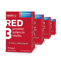 Cemio RED3®, 4× 90 kapsúl, zosilnená receptúra 2024