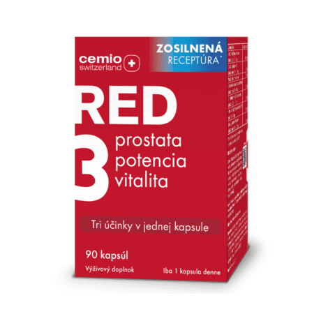 Cemio RED3®, 90 kapsúl, zosilnená receptúra 2024