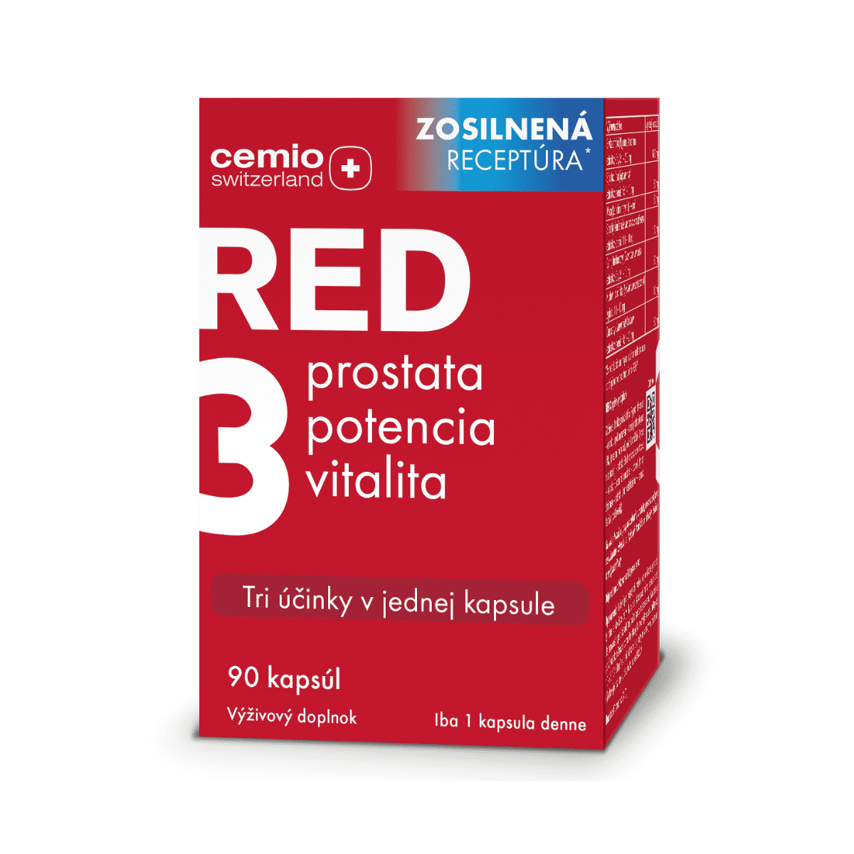 Cemio RED3®, 90 kapsúl, zosilnená receptúra