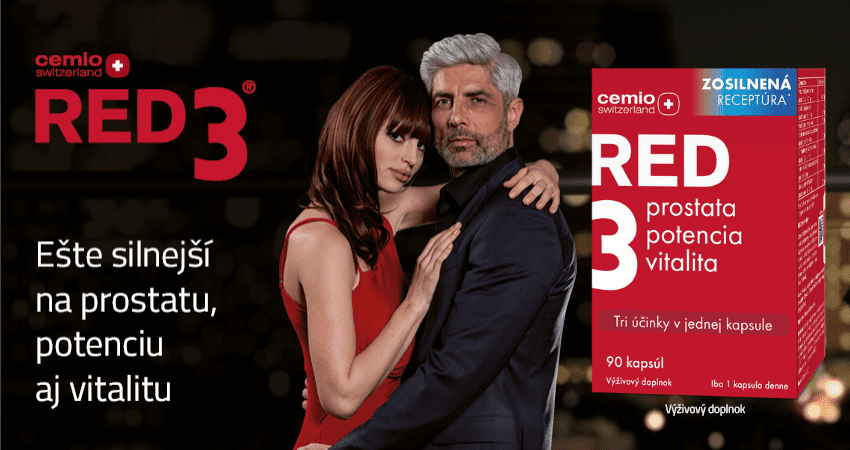 Cemio RED3 zosilnena receptura, 90 kps - banner