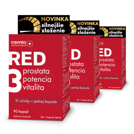 Cemio RED3® silnejšie zloženie, 3 x 90 kapsúl