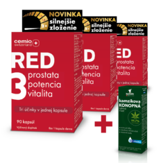 Cemio RED3® silnejšie zloženie, 3 x 90 kapsúl