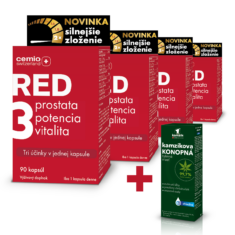 Cemio RED3® silnejšie zloženie, 4 x 90 kapsúl