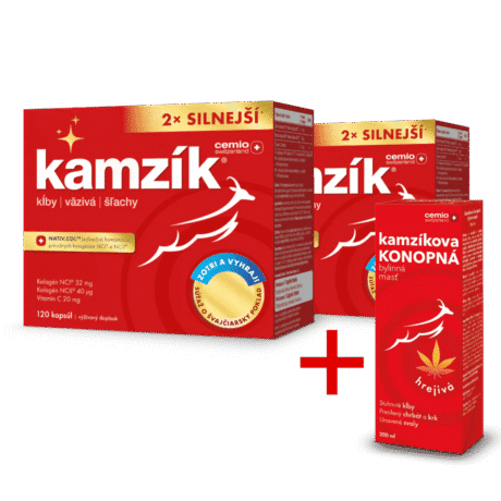 Cemio Kamzík® silnejší, 2× 120 kapsúl, súťažné balenie 2025