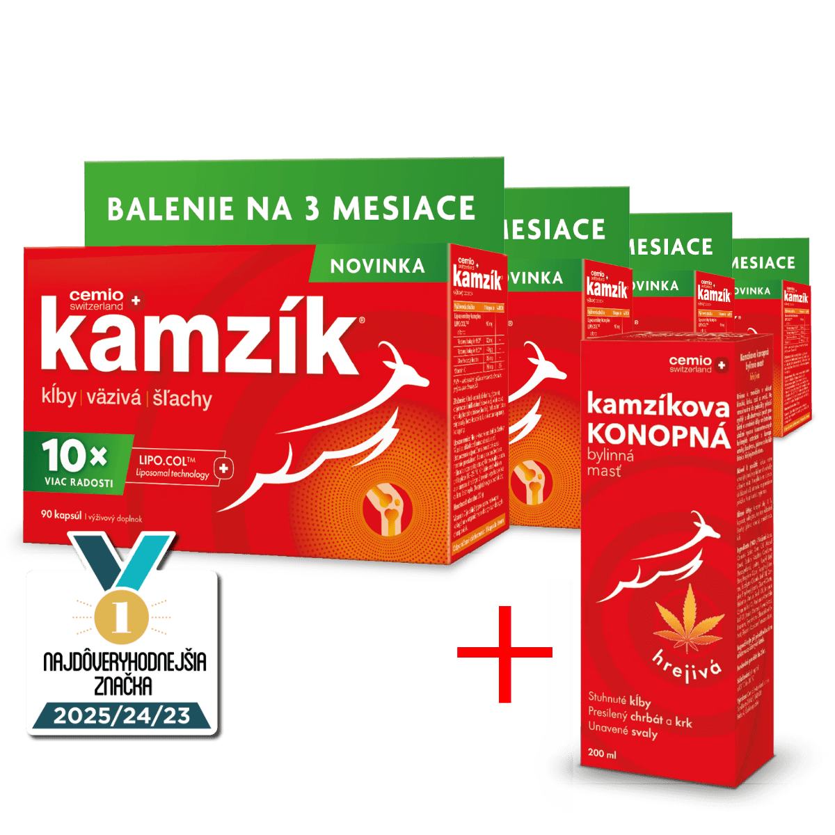 Cemio Kamzík® NOVINKA, 4× 90 kapsúl