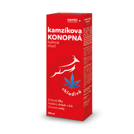 Cemio Kamzíkova konopná bylinná masť chladivá, 200 ml