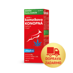 Cemio Kamzíkova konopná bylinná masť chladivá, 200 ml, darčekové balenie 2026