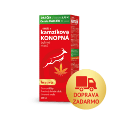 Cemio Kamzíkova konopná bylinná masť hrejivá, 200 ml, darčekové balenie 2026