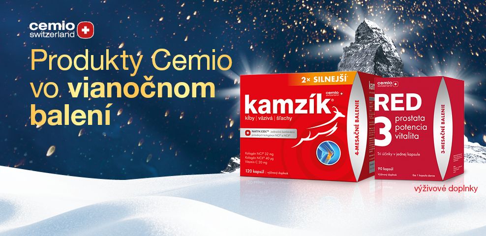 Cemio vianočné produkty - banner titulná stránka GSKlub.sk