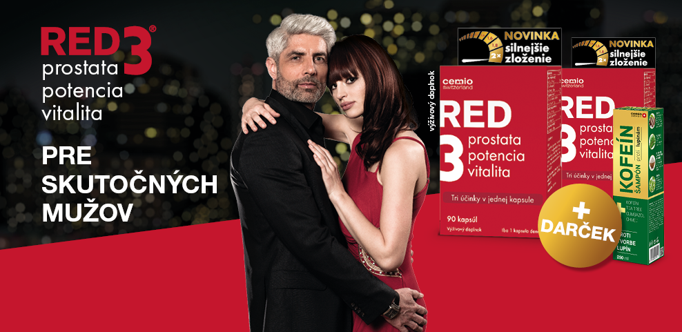 Dvojbalenie Cemio RED3® silnejšie zloženie, 2x90 kapsúl + darček - titulka