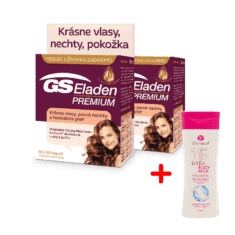 GS Eladen PREMIUM, 2 x 90 kapsúl (180ks) + telové mlieko