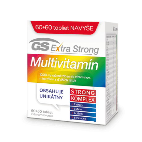 GS Extra Strong Multivitamín, 60 + 60 tabliet