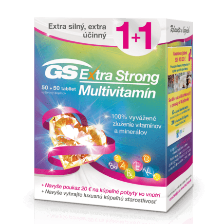 GS Extra Strong Multivitamín, 50+50 tabliet (100 ks) darček 2018