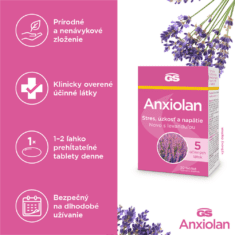 GS Anxiolan s levanduľou, 30 tabliet