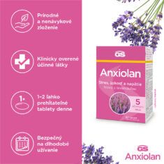 GS Anxiolan s levanduľou, 60 tabliet