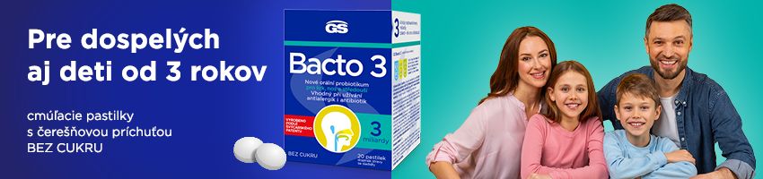 GS Bacto 3 - banner pre deti aj dospelých