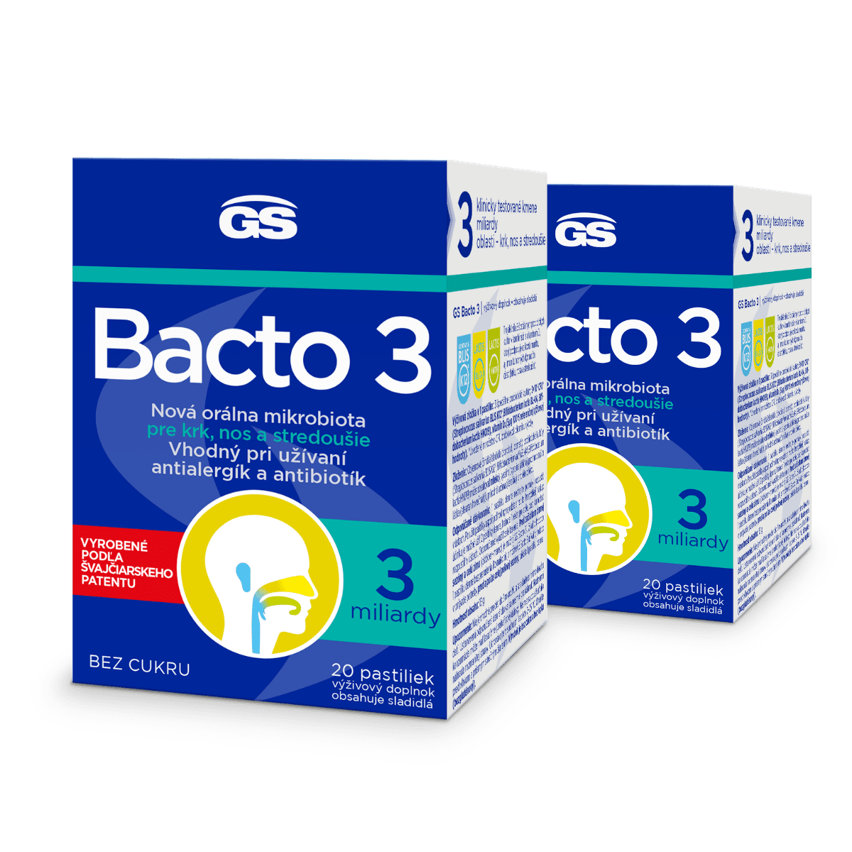 GS Bacto 3, 2× 20 pastiliek