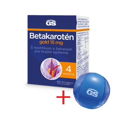 GS Betakarotén Gold 15 mg, 80 + 40 kapsúl