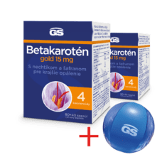 GS Betakarotén Gold 15 mg, 2× 120 kapsúl