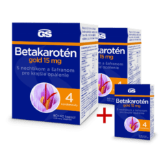 GS Betakarotén Gold 15 mg, 2× 120 kapsúl