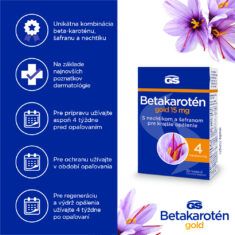 GS Betakarotén Gold 15 mg, 30 kapsúl