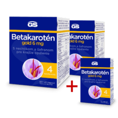 GS Betakarotén Gold 6 mg, 2× 135 kapsúl