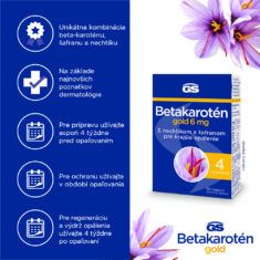 GS Betakarotén Gold 6 mg, 30 kapsúl